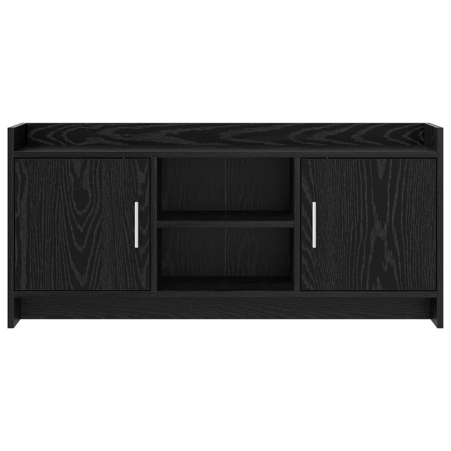 Televizní Skříň 102 X 33 X 47 Cm Černý Dub Kompozitní Dřevo
