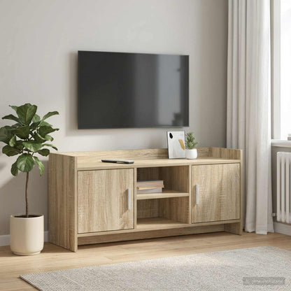 Televizní Skříň 102 X 33 X 47 Cm Dub Sonoma Kompozitní Dřevo