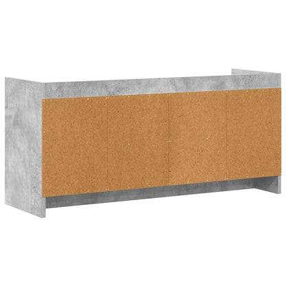 Televizní Skříň 102 X 33 X 47 Cm Betonově Šedá Kompozitní Dřevo