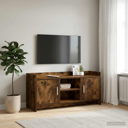 Televizní Skříň 102 X 33 X 47 Cm Kouřový Dub Kompozitní Dřevo