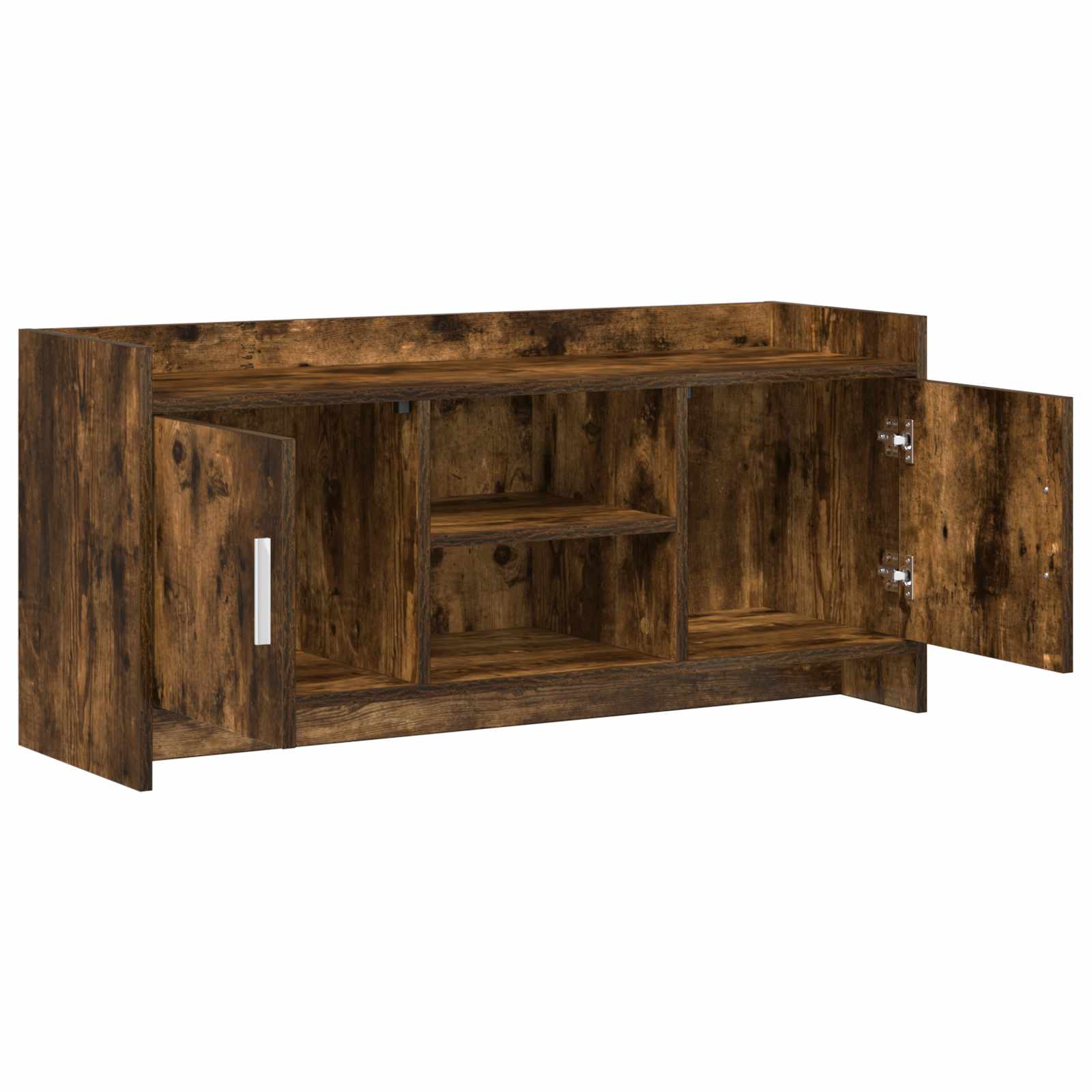 Televizní Skříň 102 X 33 X 47 Cm Kouřový Dub Kompozitní Dřevo