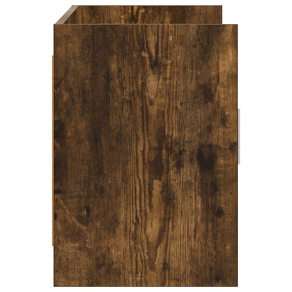 Televizní Skříň 102 X 33 X 47 Cm Kouřový Dub Kompozitní Dřevo