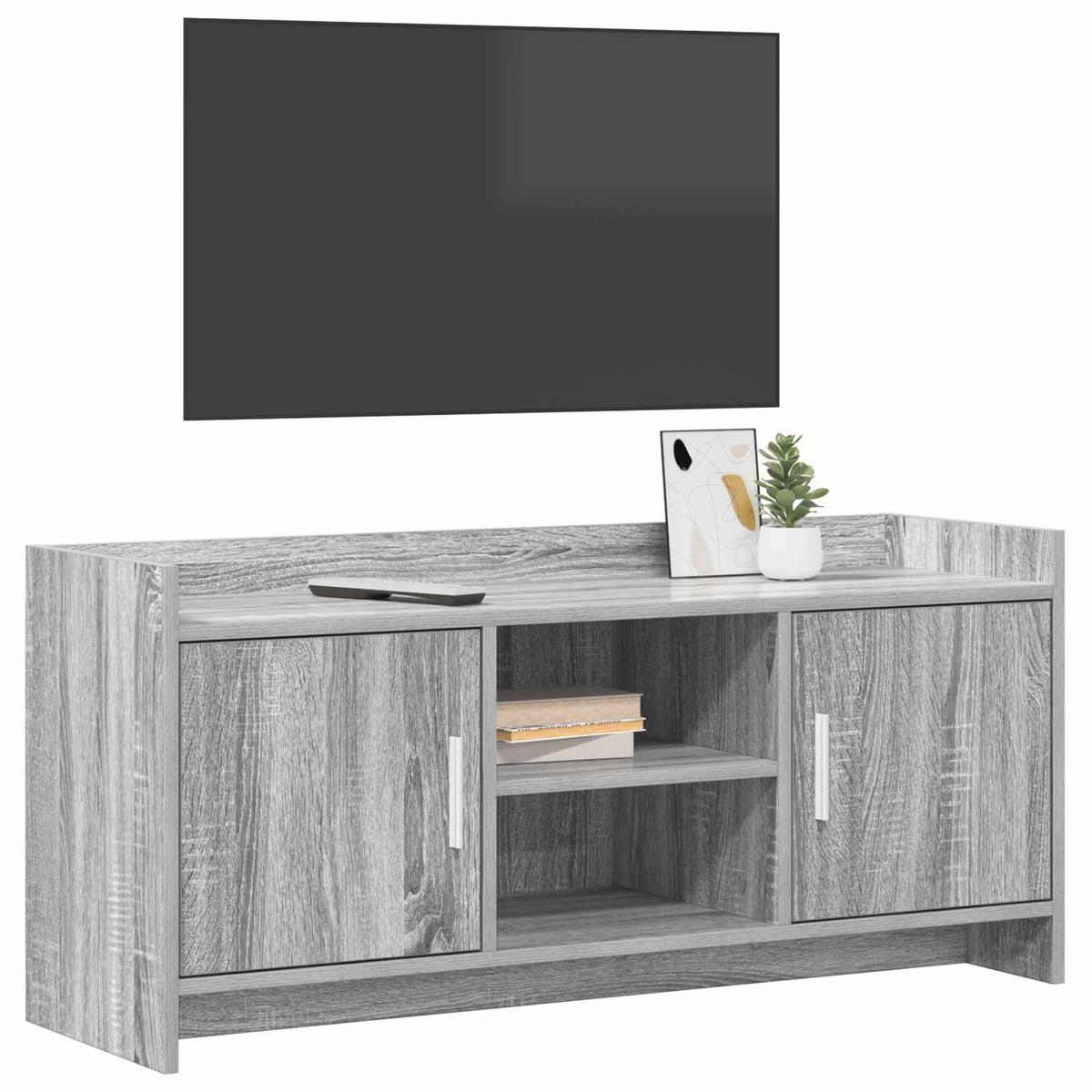 Televizní Skříň 102 X 33 X 47 Cm Šedý Sonoma Kompozitní Dřevo