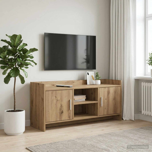Televizní Skříň 102 X 33 X 47 Cm Dub Artisan Kompozitní Dřevo