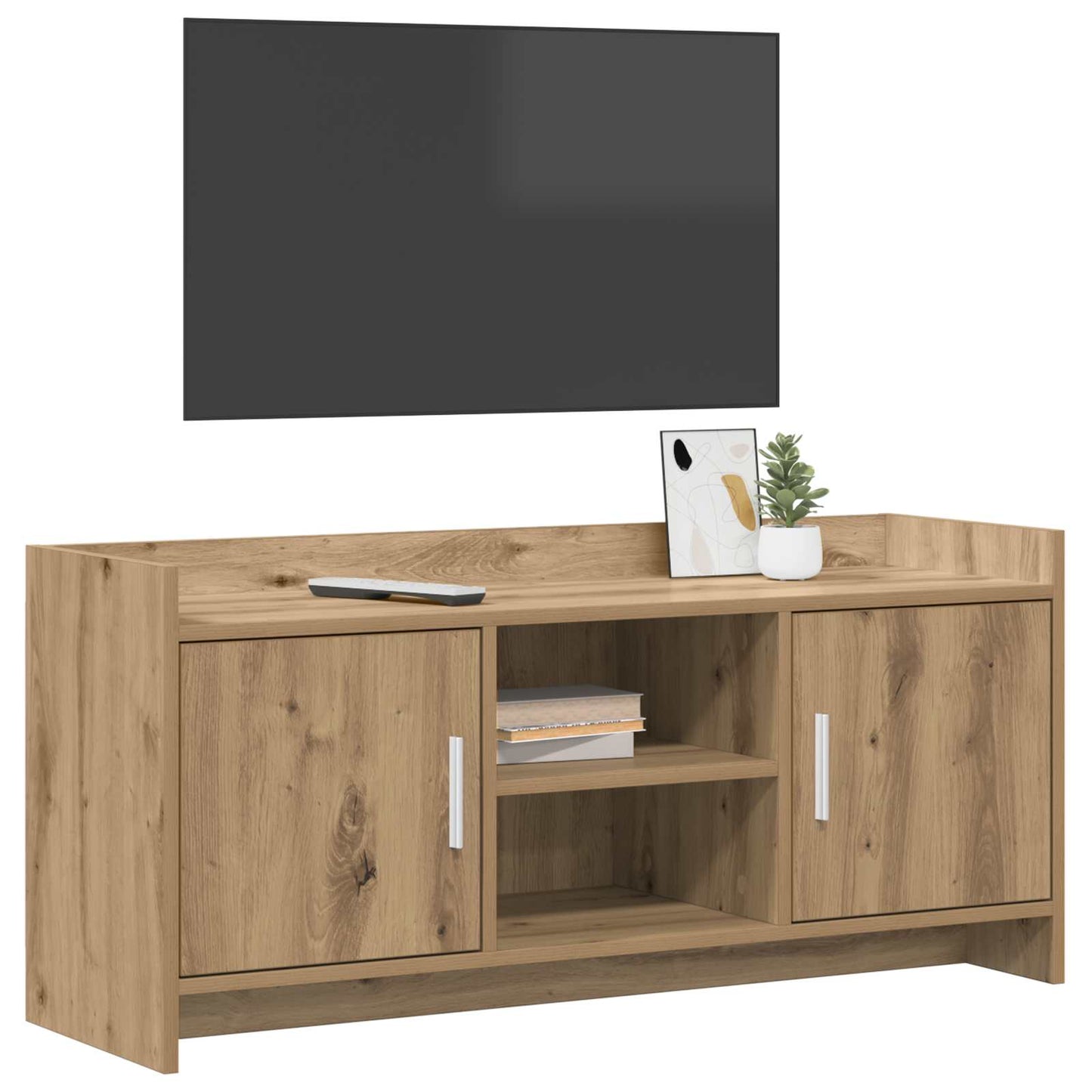 Televizní Skříň 102 X 33 X 47 Cm Dub Artisan Kompozitní Dřevo