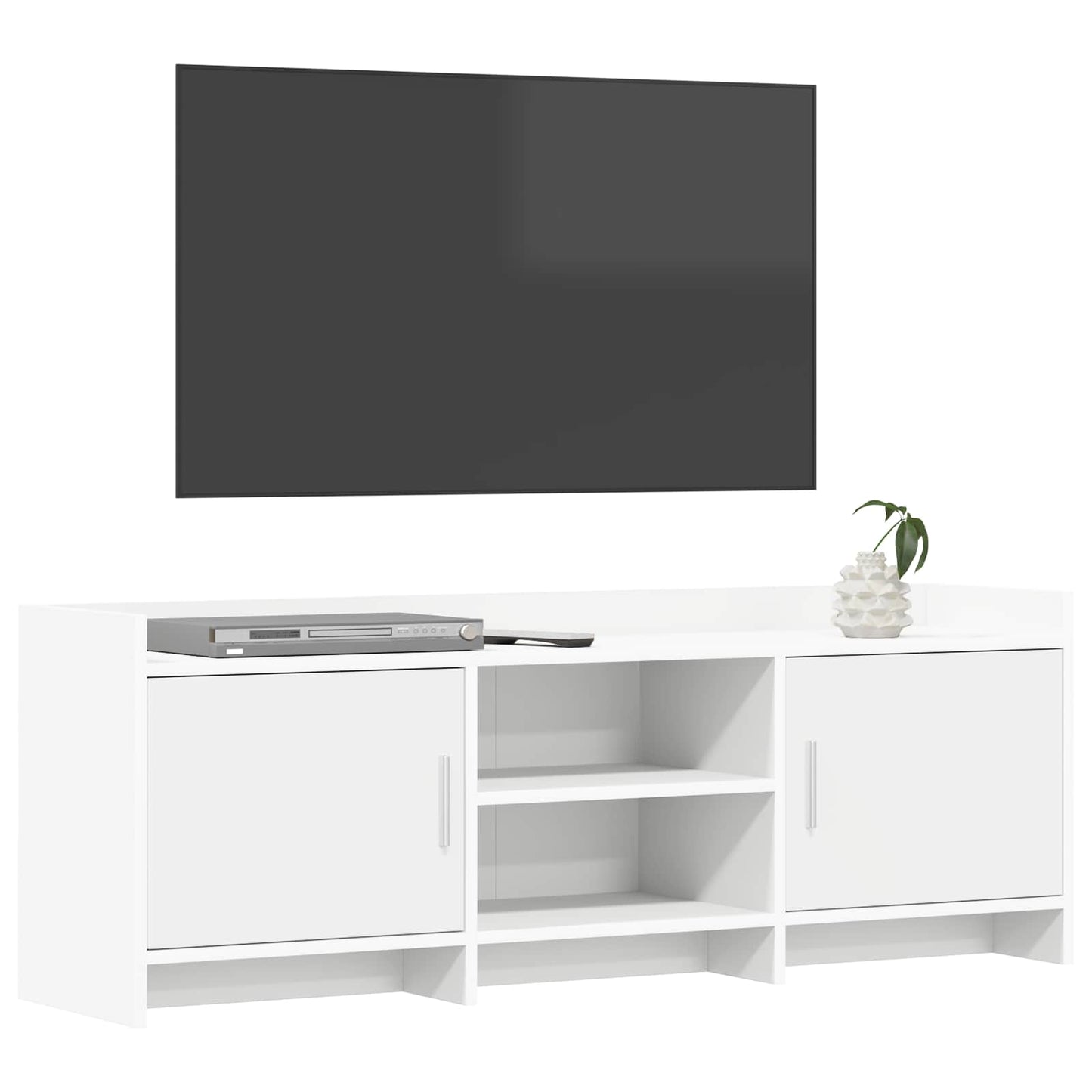 Televizní Skříň 130 X 33 X 47 Cm Bílá Kompozitní Dřevo