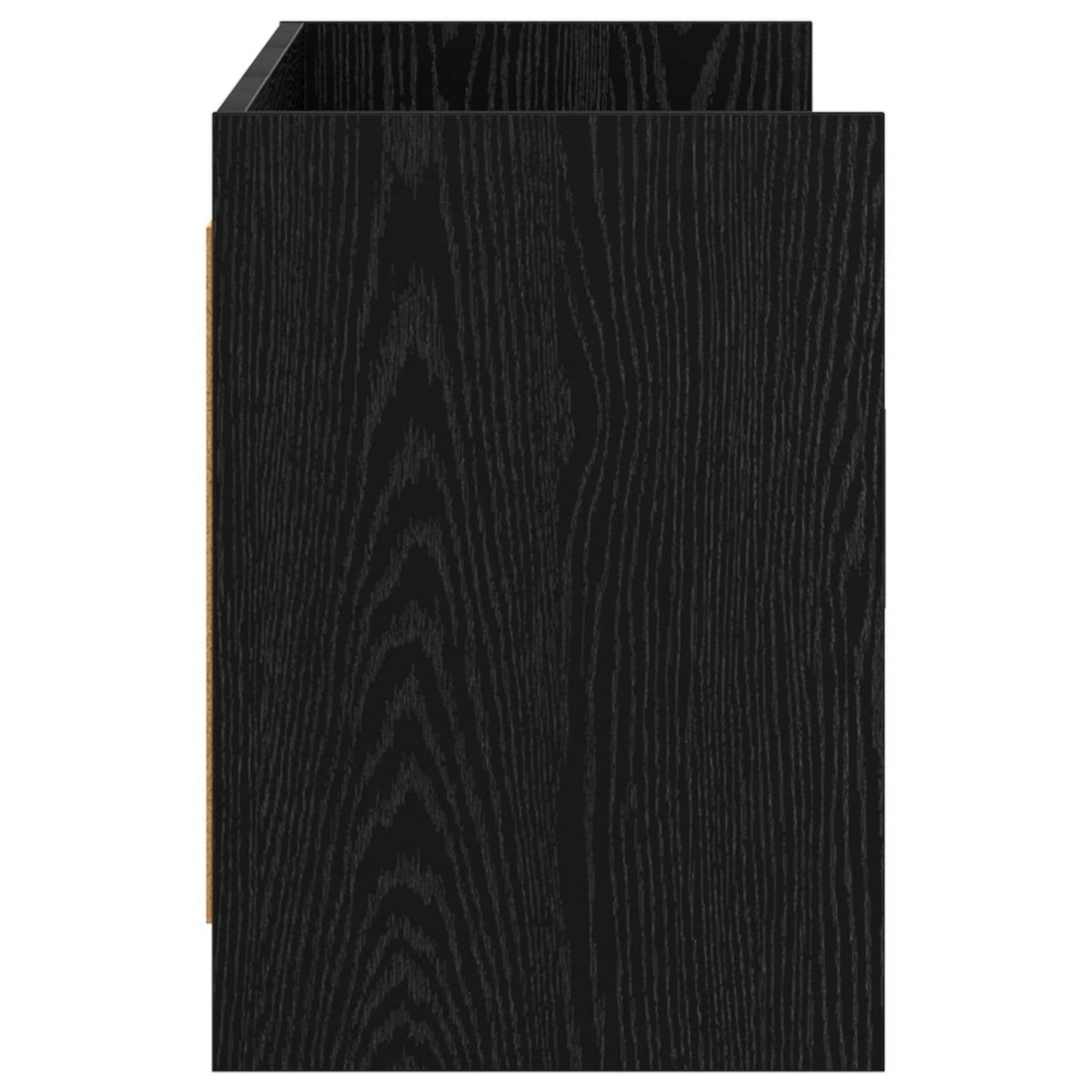 Televizní Skříň 130 X 33 X 47 Cm Černý Dub Kompozitní Dřevo