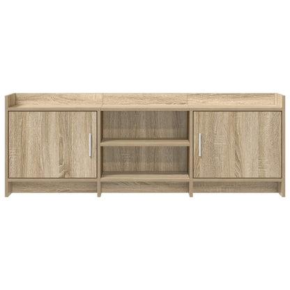 Televizní Skříň 130 X 33 X 47 Cm Dub Sonoma Kompozitní Dřevo