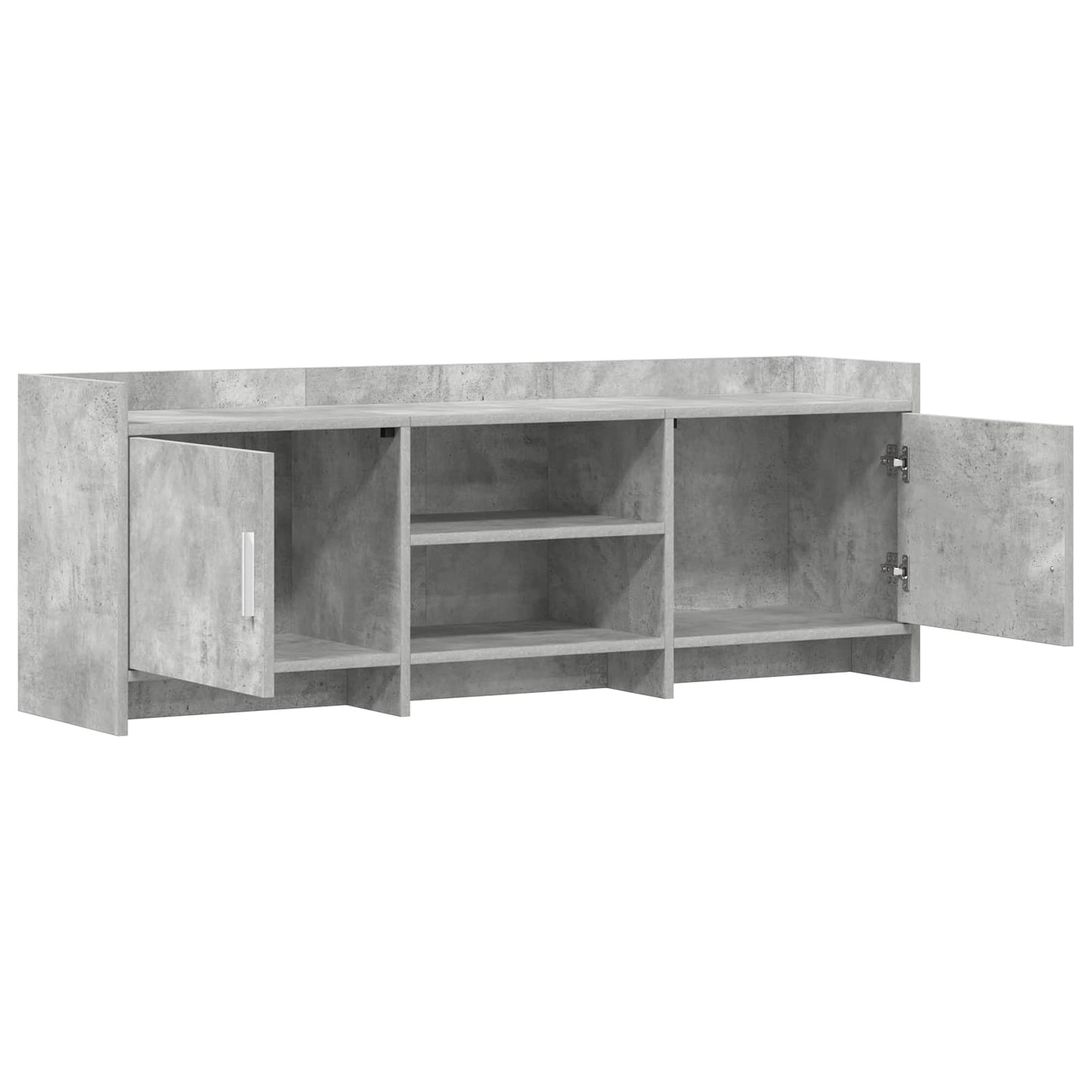 Televizní Skříň 130 X 33 X 47 Cm Betonově Šedá Kompozitní Dřevo