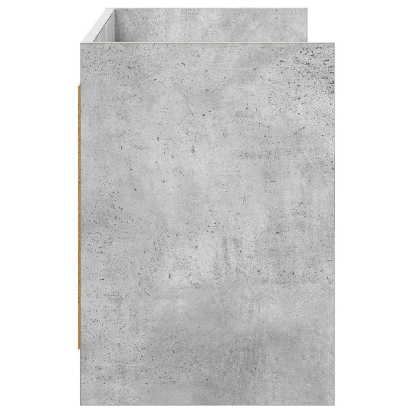 Televizní Skříň 130 X 33 X 47 Cm Betonově Šedá Kompozitní Dřevo