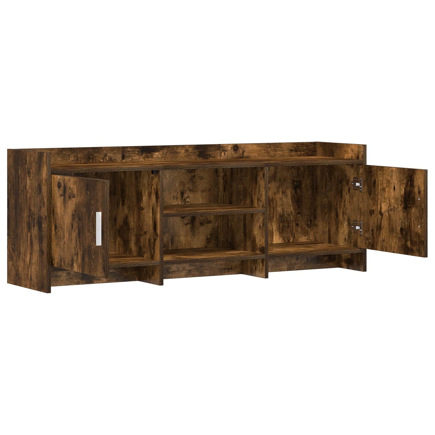 Televizní Skříň 130 X 33 X 47 Cm Kouřový Dub Kompozitní Dřevo