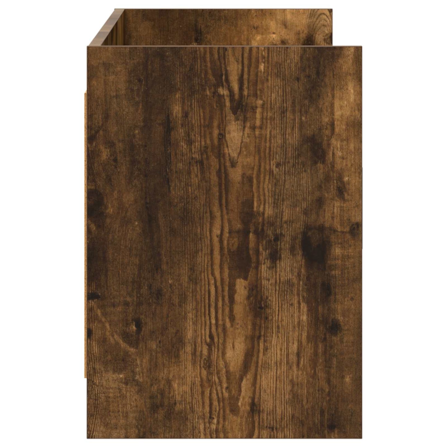 Televizní Skříň 130 X 33 X 47 Cm Kouřový Dub Kompozitní Dřevo
