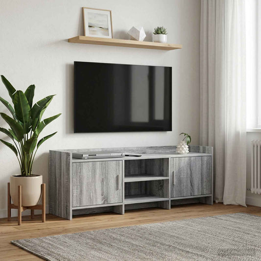 Televizní Skříň 130 X 33 X 47 Cm Šedý Sonoma Kompozitní Dřevo