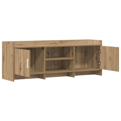 Televizní Skříň 130 X 33 X 47 Cm Dub Artisan Kompozitní Dřevo