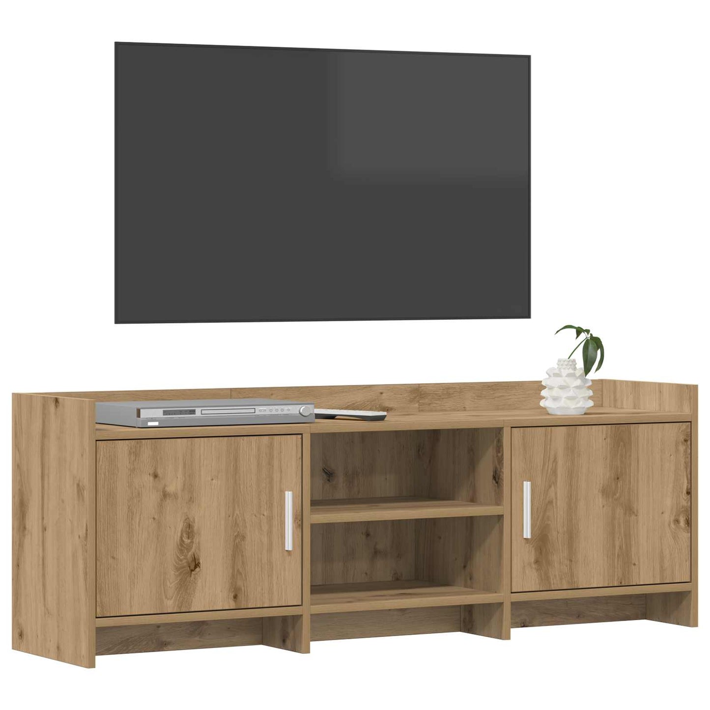 Televizní Skříň 130 X 33 X 47 Cm Dub Artisan Kompozitní Dřevo