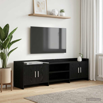 Televizní Skříň 168 X 33 X 47 Cm Černý Dub Kompozitní Dřevo