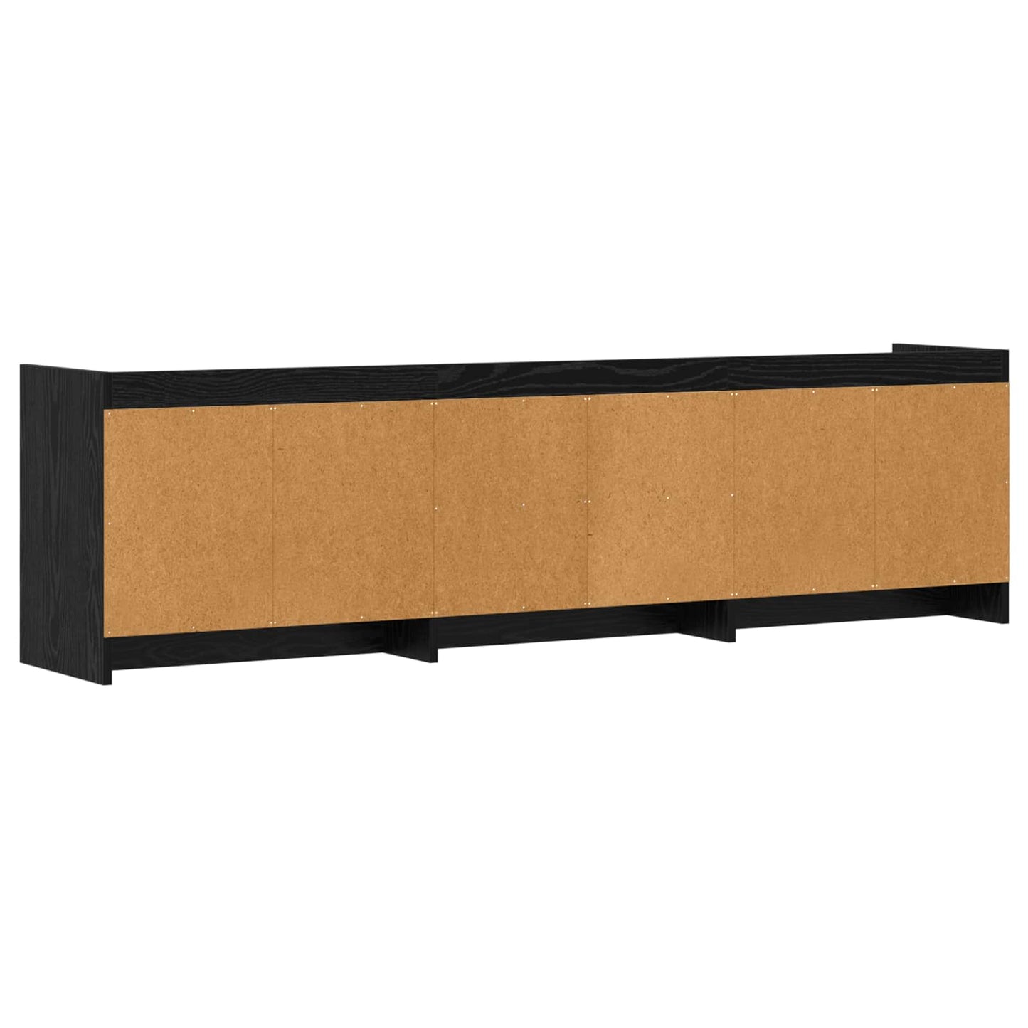 Televizní Skříň 168 X 33 X 47 Cm Černý Dub Kompozitní Dřevo