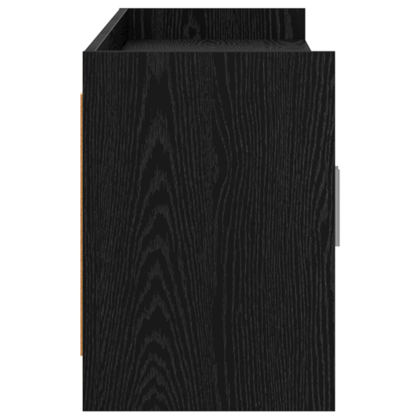 Televizní Skříň 168 X 33 X 47 Cm Černý Dub Kompozitní Dřevo
