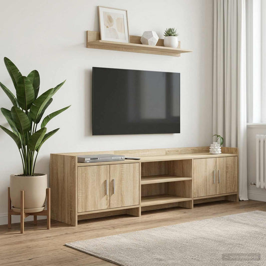 Televizní Skříň 168 X 33 X 47 Cm Dub Sonoma Kompozitní Dřevo