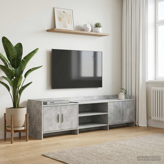 Televizní Skříň 168 X 33 X 47 Cm Betonově Šedá Kompozitní Dřevo