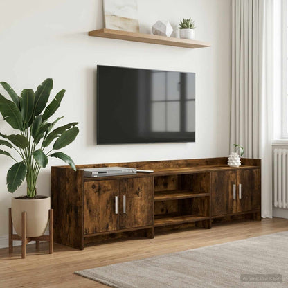 Televizní Skříň 168 X 33 X 47 Cm Kouřový Dub Kompozitní Dřevo