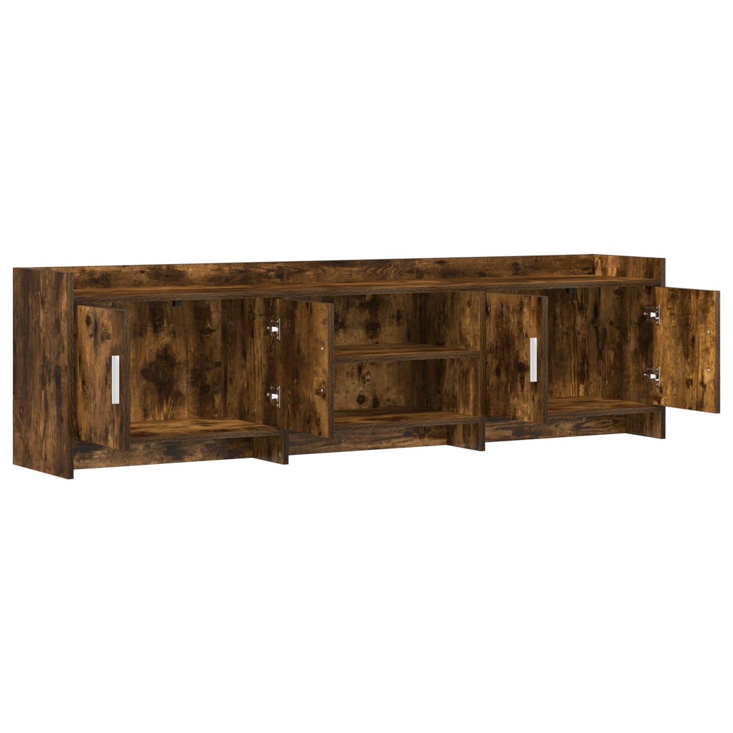 Televizní Skříň 168 X 33 X 47 Cm Kouřový Dub Kompozitní Dřevo