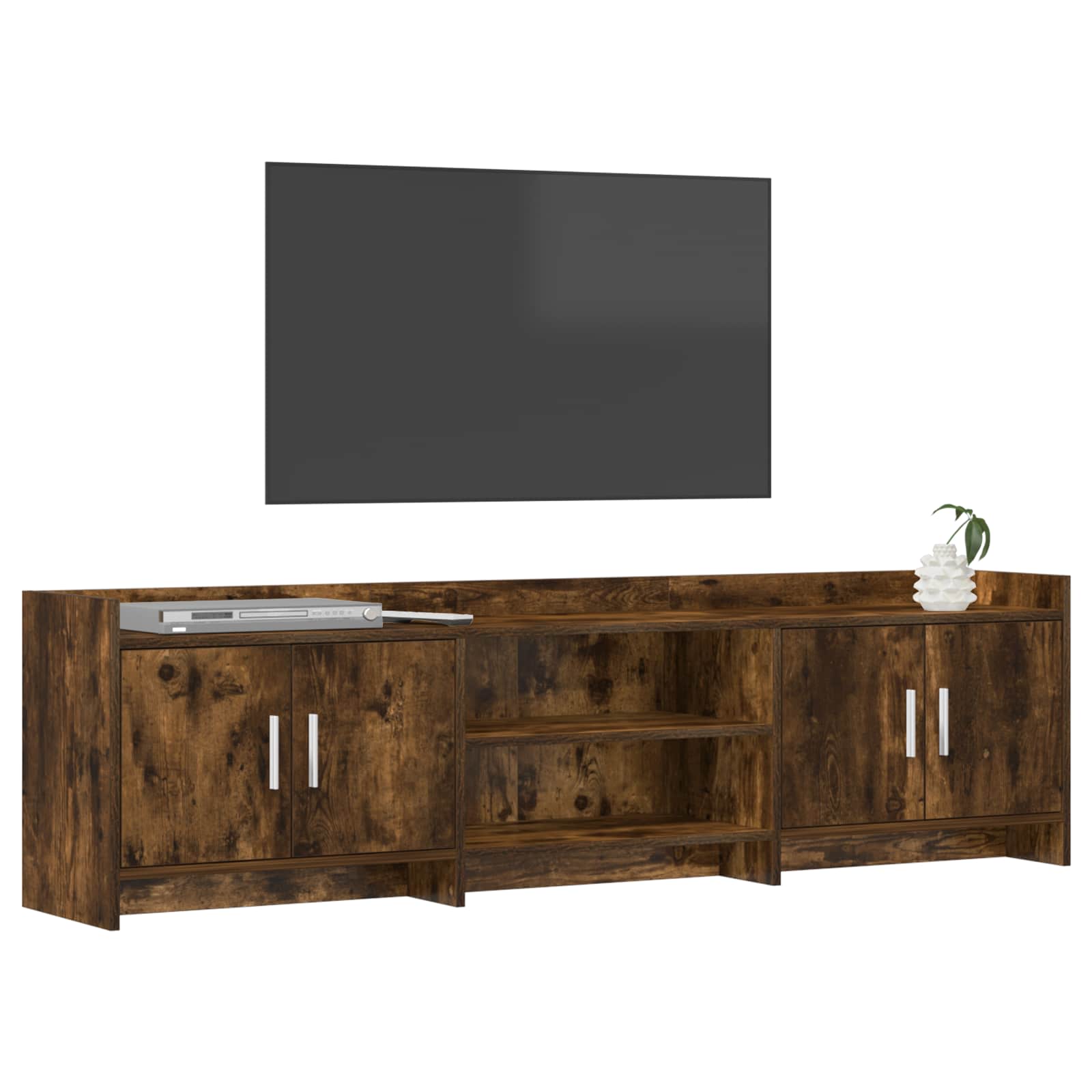 Televizní Skříň 168 X 33 X 47 Cm Kouřový Dub Kompozitní Dřevo