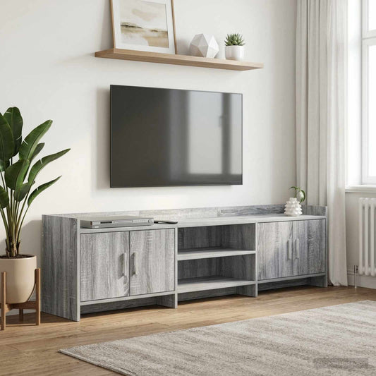 Televizní Skříň 168 X 33 X 47 Cm Šedý Sonoma Kompozitní Dřevo