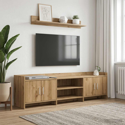 Televizní Skříň 168 X 33 X 47 Cm Dub Artisan Kompozitní Dřevo