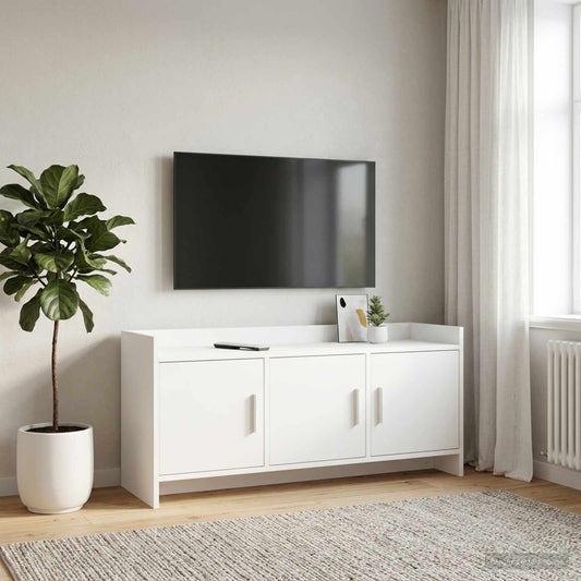 Televizní Skříň 102 X 33 X 47 Cm Bílá Kompozitní Dřevo