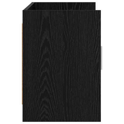 Televizní Skříň 102 X 33 X 47 Cm Černý Dub Kompozitní Dřevo