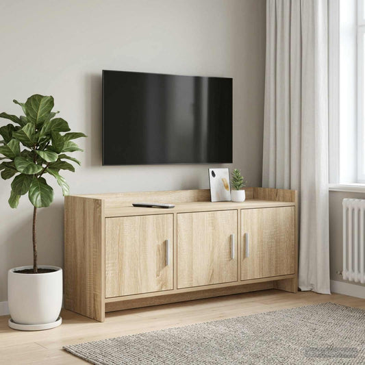 Televizní Skříň 102 X 33 X 47 Cm Dub Sonoma Kompozitní Dřevo