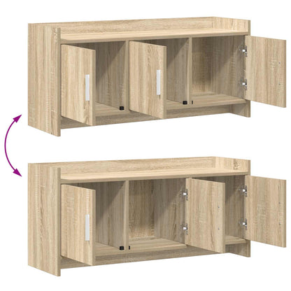 Televizní Skříň 102 X 33 X 47 Cm Dub Sonoma Kompozitní Dřevo