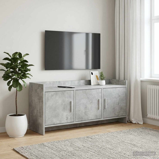 Televizní Skříň 102 X 33 X 47 Cm Betonově Šedá Kompozitní Dřevo