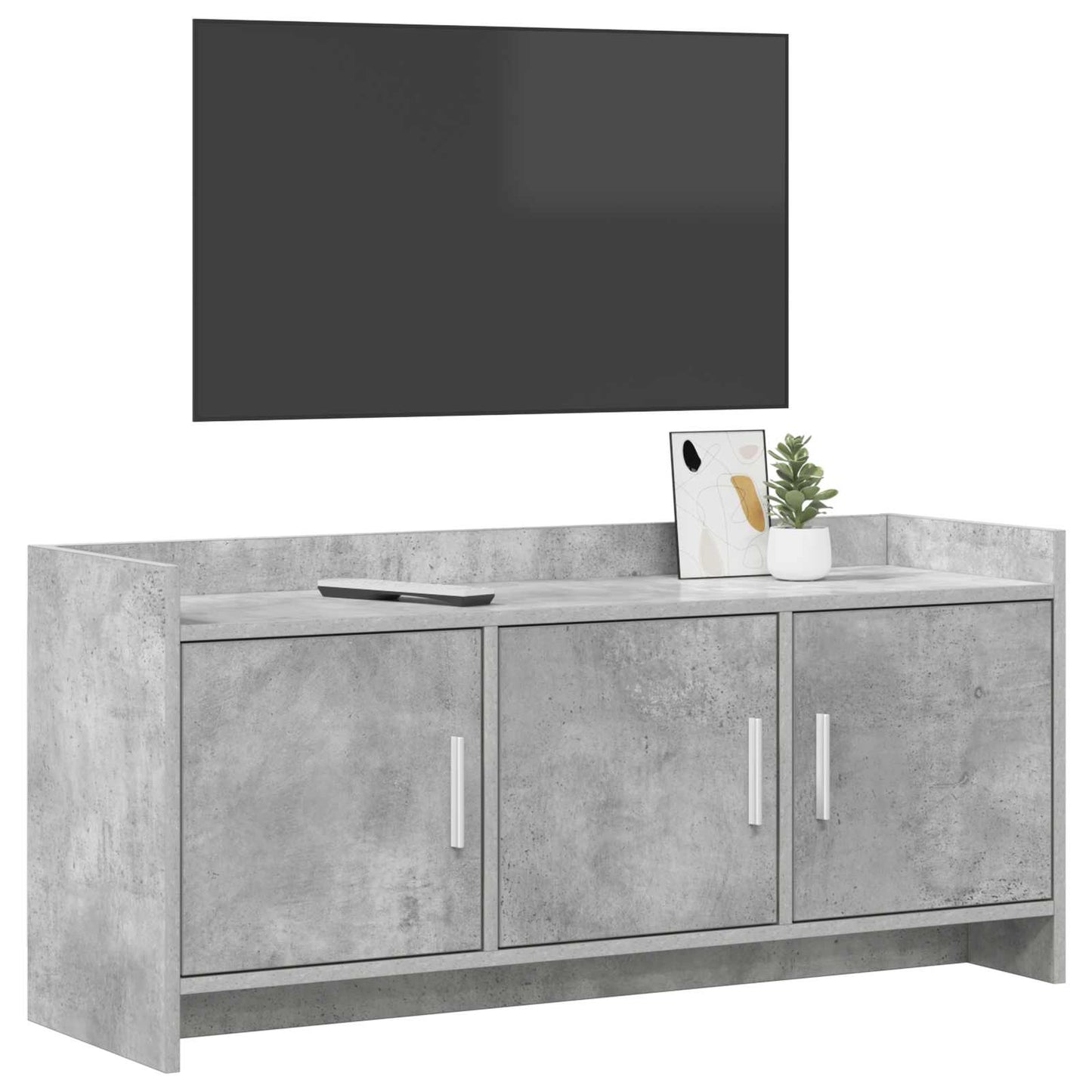 Televizní Skříň 102 X 33 X 47 Cm Betonově Šedá Kompozitní Dřevo