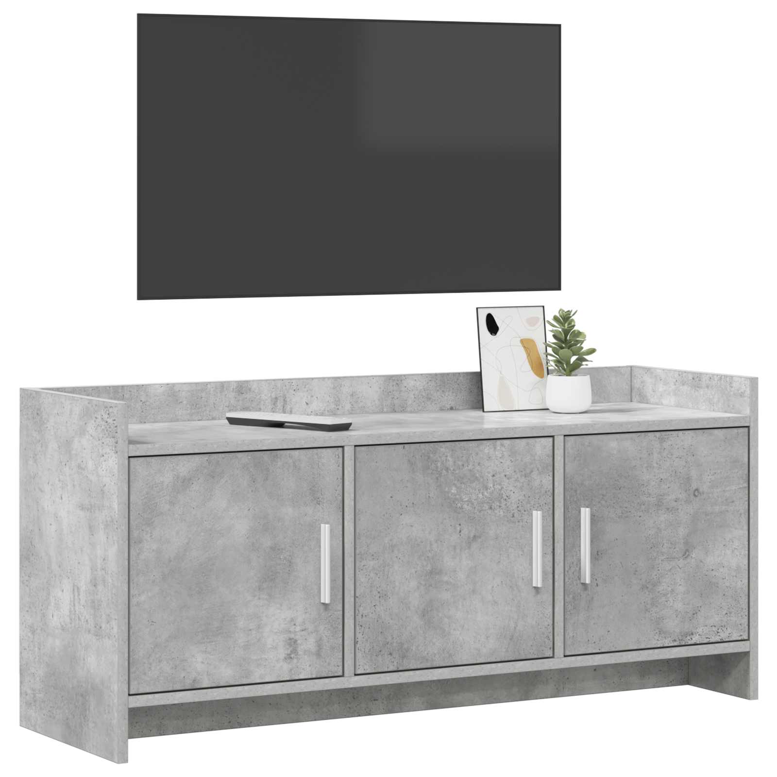 Televizní Skříň 102 X 33 X 47 Cm Betonově Šedá Kompozitní Dřevo