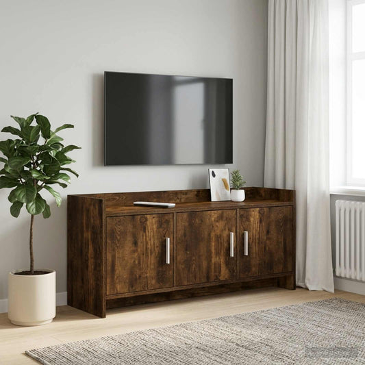 Televizní Skříň 102 X 33 X 47 Cm Kouřový Dub Kompozitní Dřevo