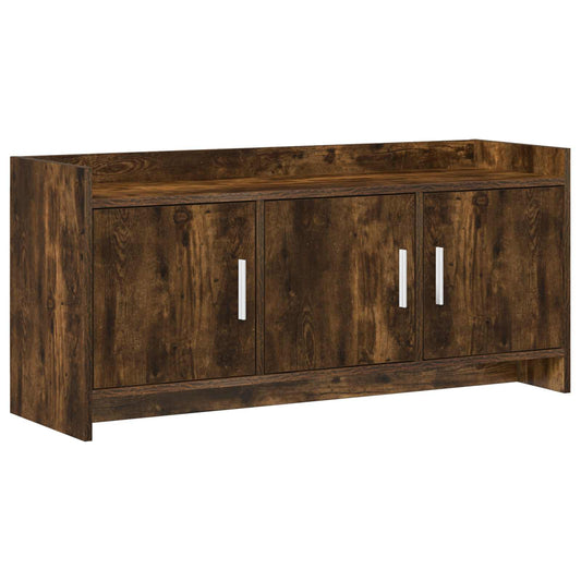 Televizní Skříň 102 X 33 X 47 Cm Kouřový Dub Kompozitní Dřevo