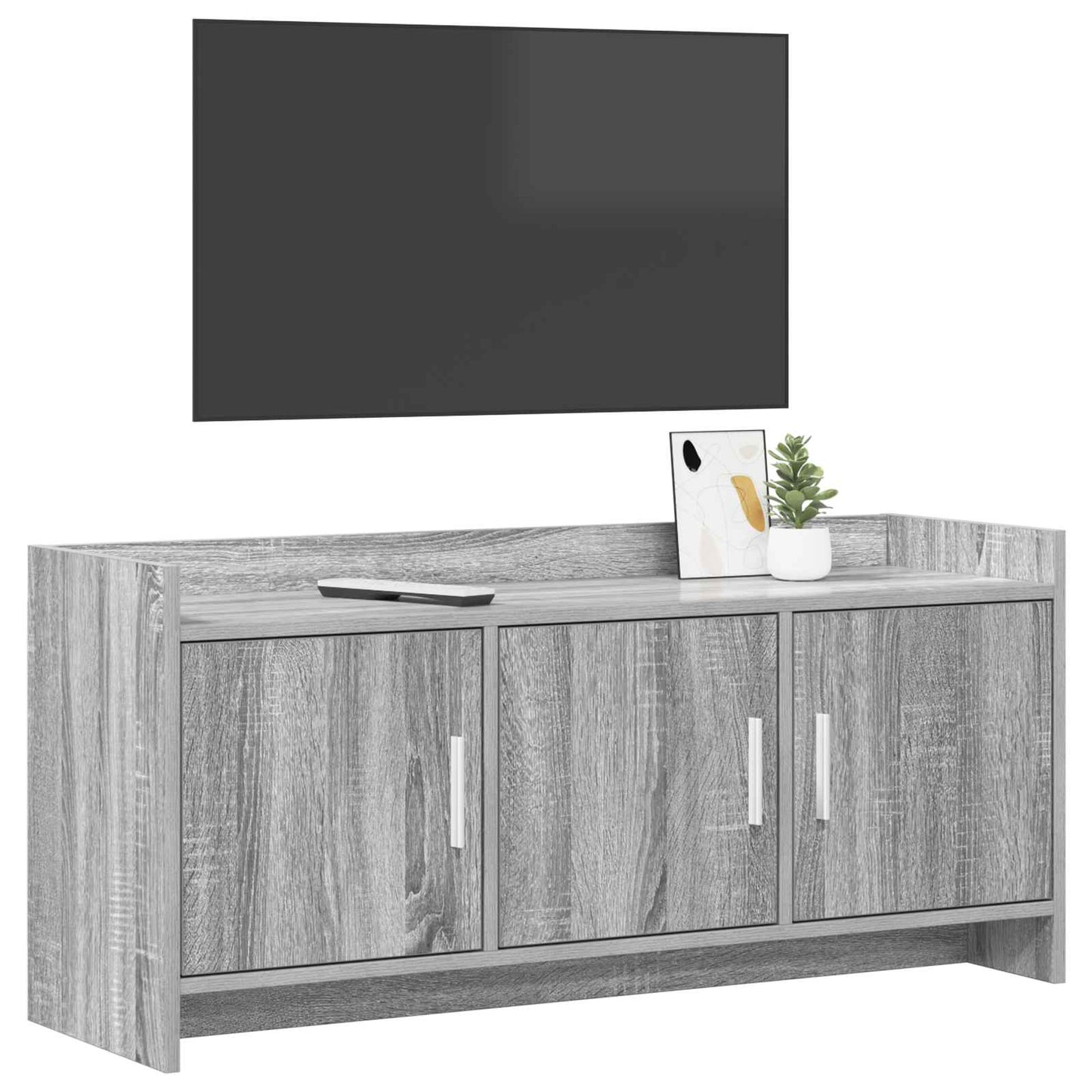 Televizní Skříň 102 X 33 X 47 Cm Šedý Sonoma Kompozitní Dřevo