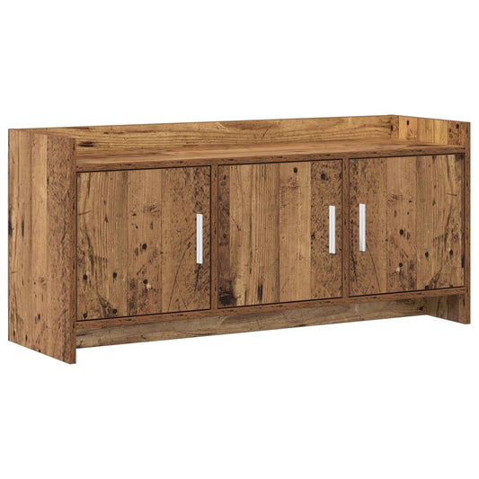 Televizní Skříň 102 X 33 X 47 Cm Staré Dřevo Kompozitní Dřevo