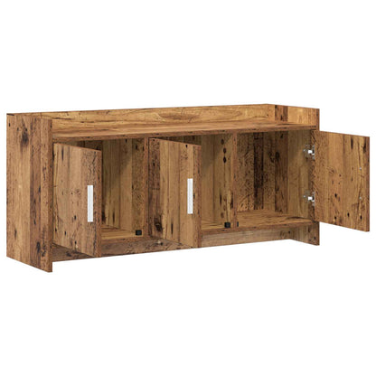 Televizní Skříň 102 X 33 X 47 Cm Staré Dřevo Kompozitní Dřevo