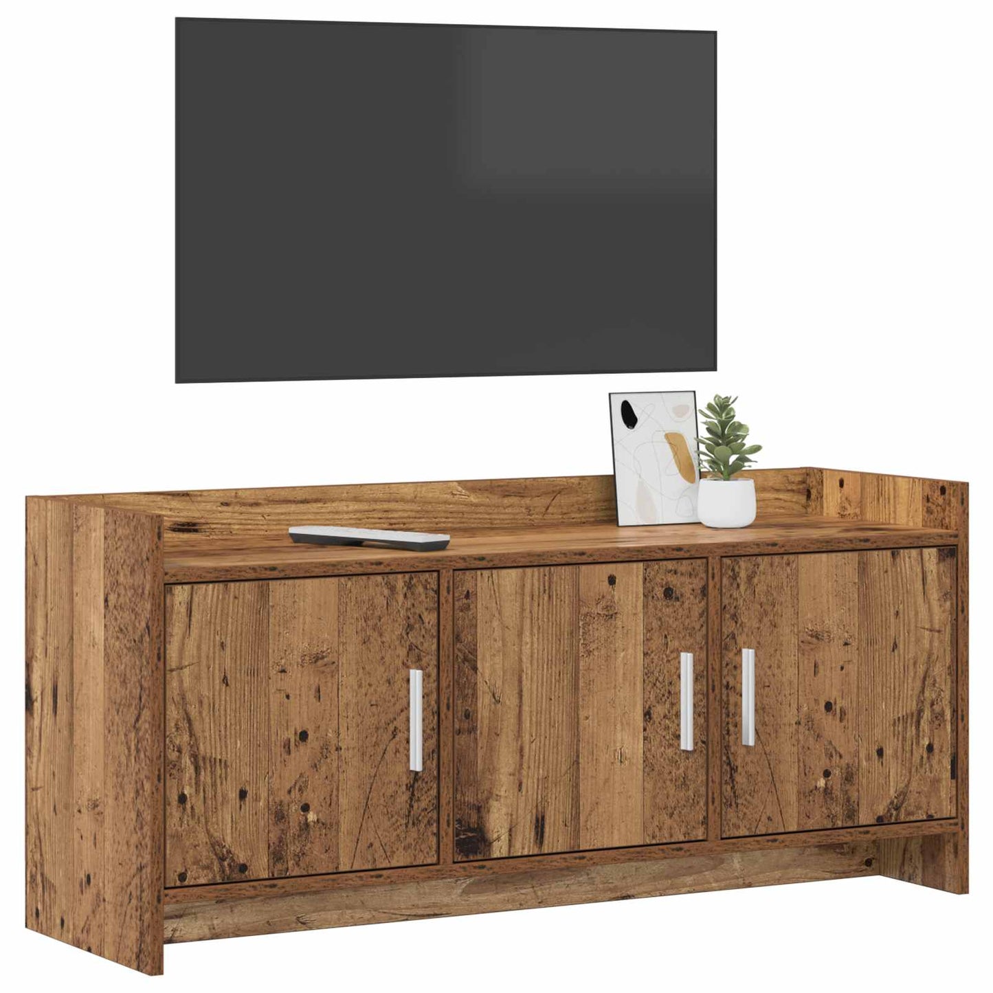Televizní Skříň 102 X 33 X 47 Cm Staré Dřevo Kompozitní Dřevo