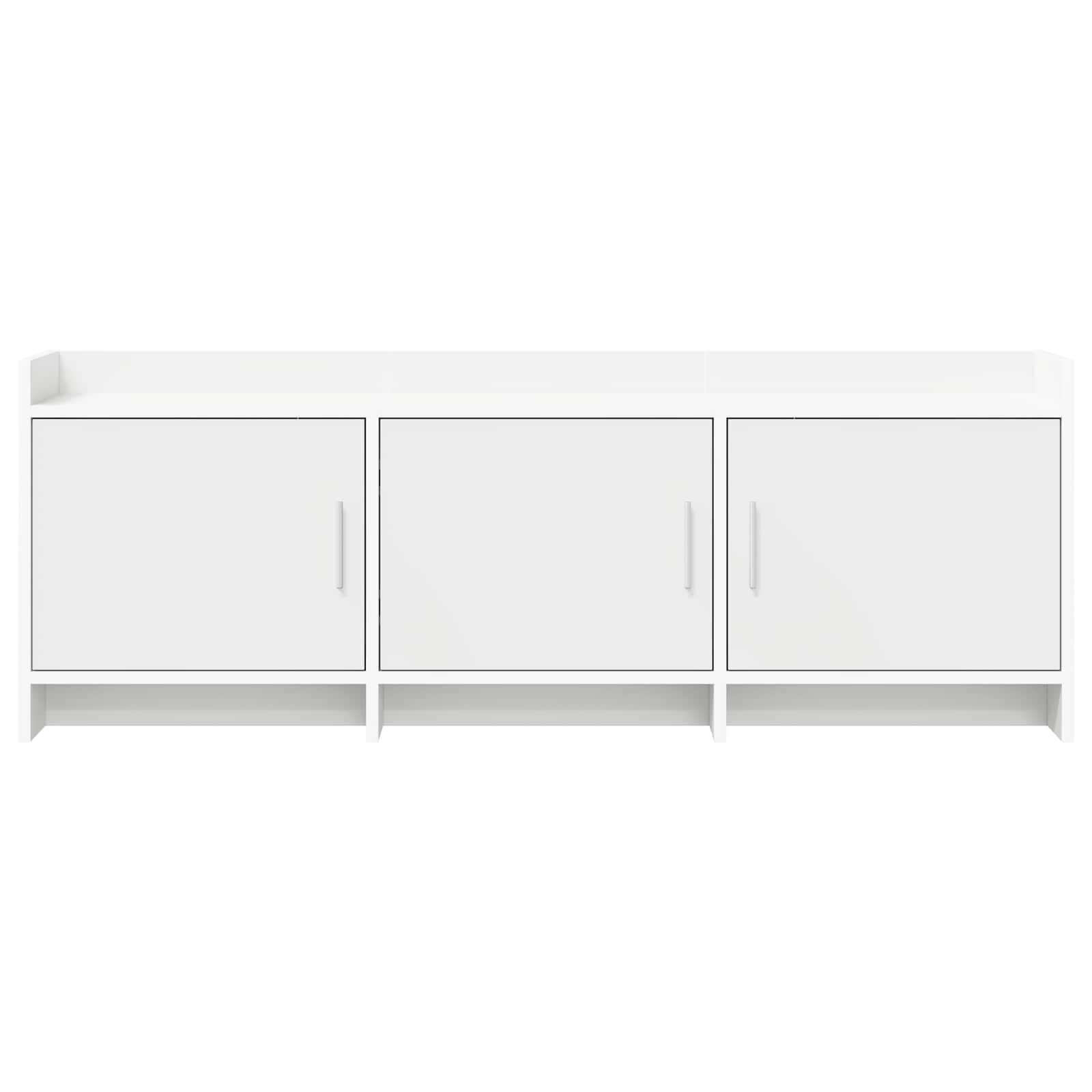 Televizní Skříň 130 X 33 X 47 Cm Bílá Kompozitní Dřevo