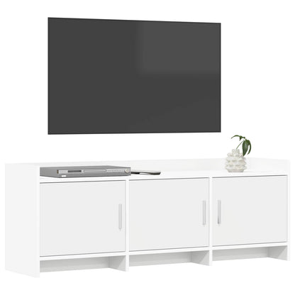 Televizní Skříň 130 X 33 X 47 Cm Bílá Kompozitní Dřevo