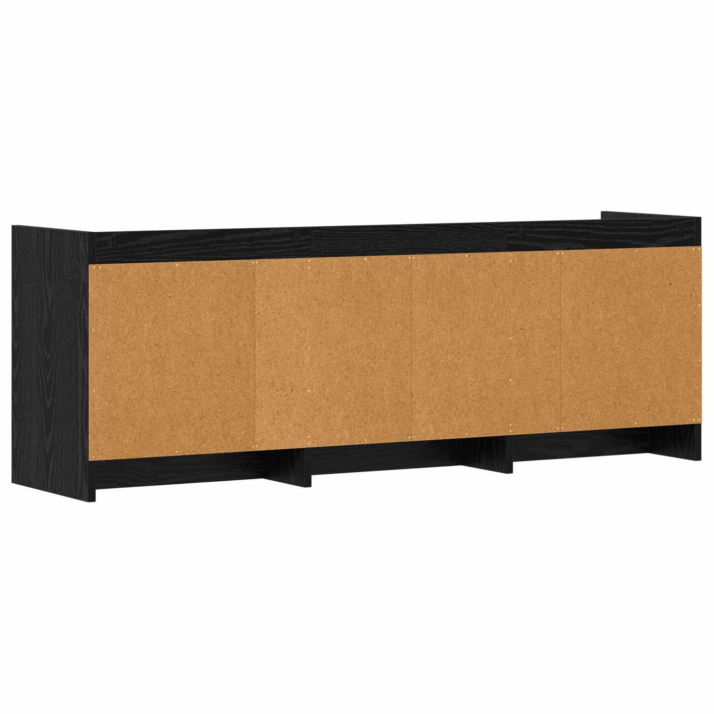 Televizní Skříň 130 X 33 X 47 Cm Černý Dub Kompozitní Dřevo
