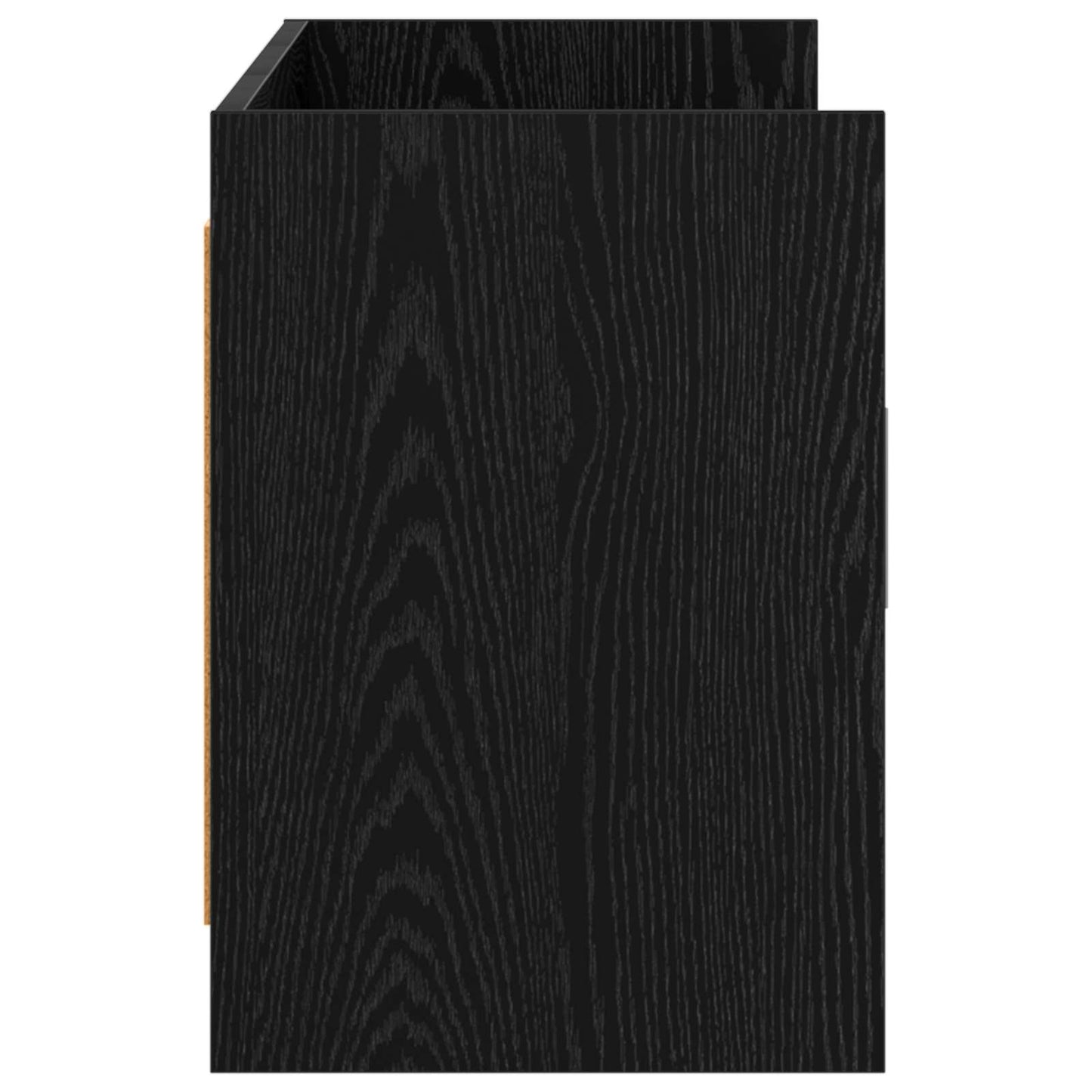 Televizní Skříň 130 X 33 X 47 Cm Černý Dub Kompozitní Dřevo