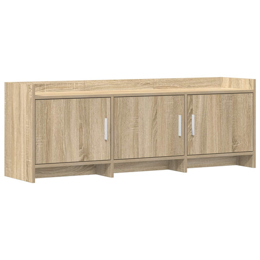 Televizní Skříň 130 X 33 X 47 Cm Dub Sonoma Kompozitní Dřevo