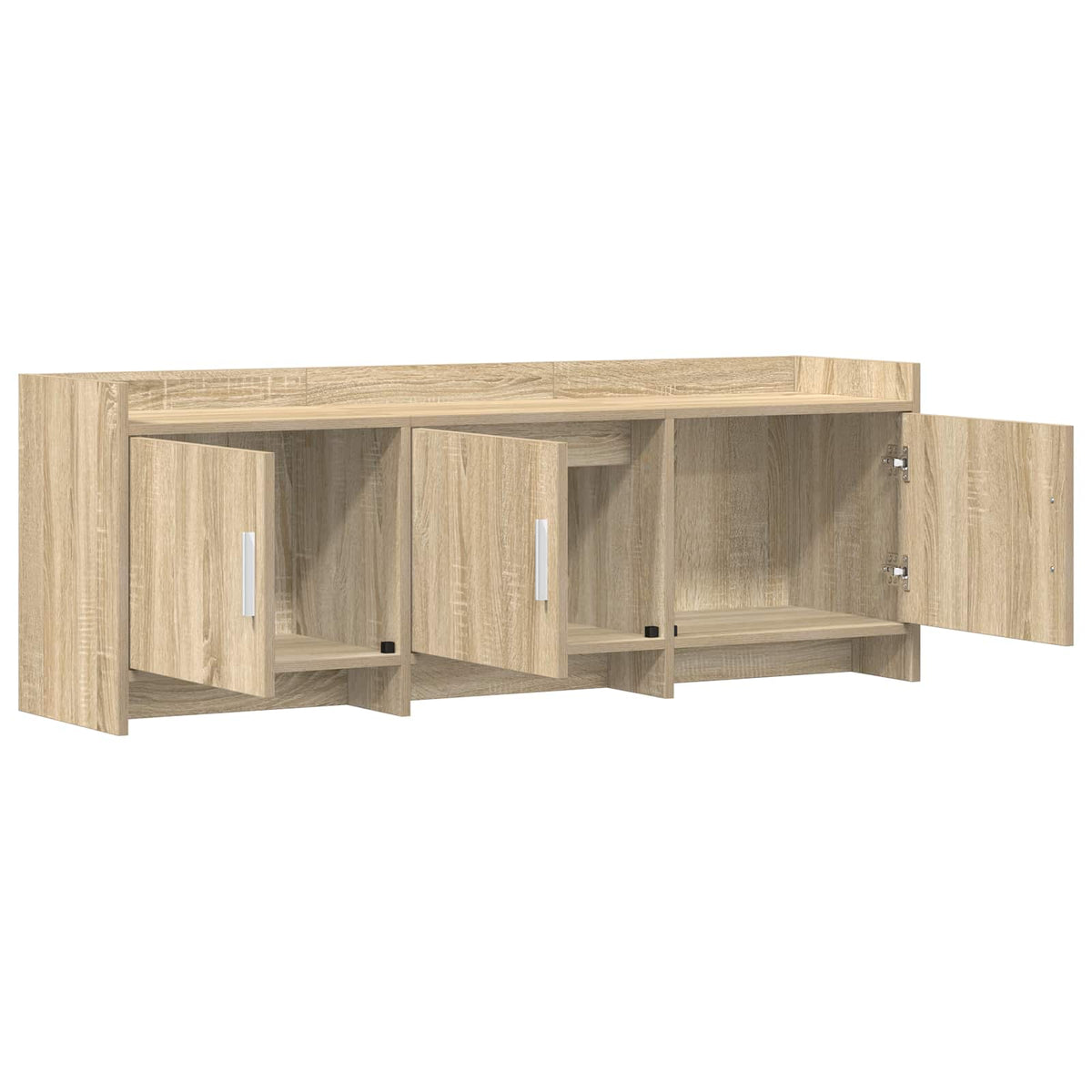 Televizní Skříň 130 X 33 X 47 Cm Dub Sonoma Kompozitní Dřevo