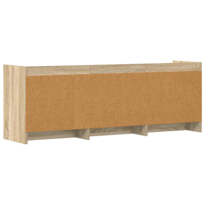 Televizní Skříň 130 X 33 X 47 Cm Dub Sonoma Kompozitní Dřevo