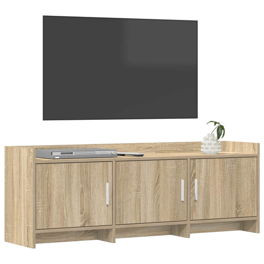 Televizní Skříň 130 X 33 X 47 Cm Dub Sonoma Kompozitní Dřevo